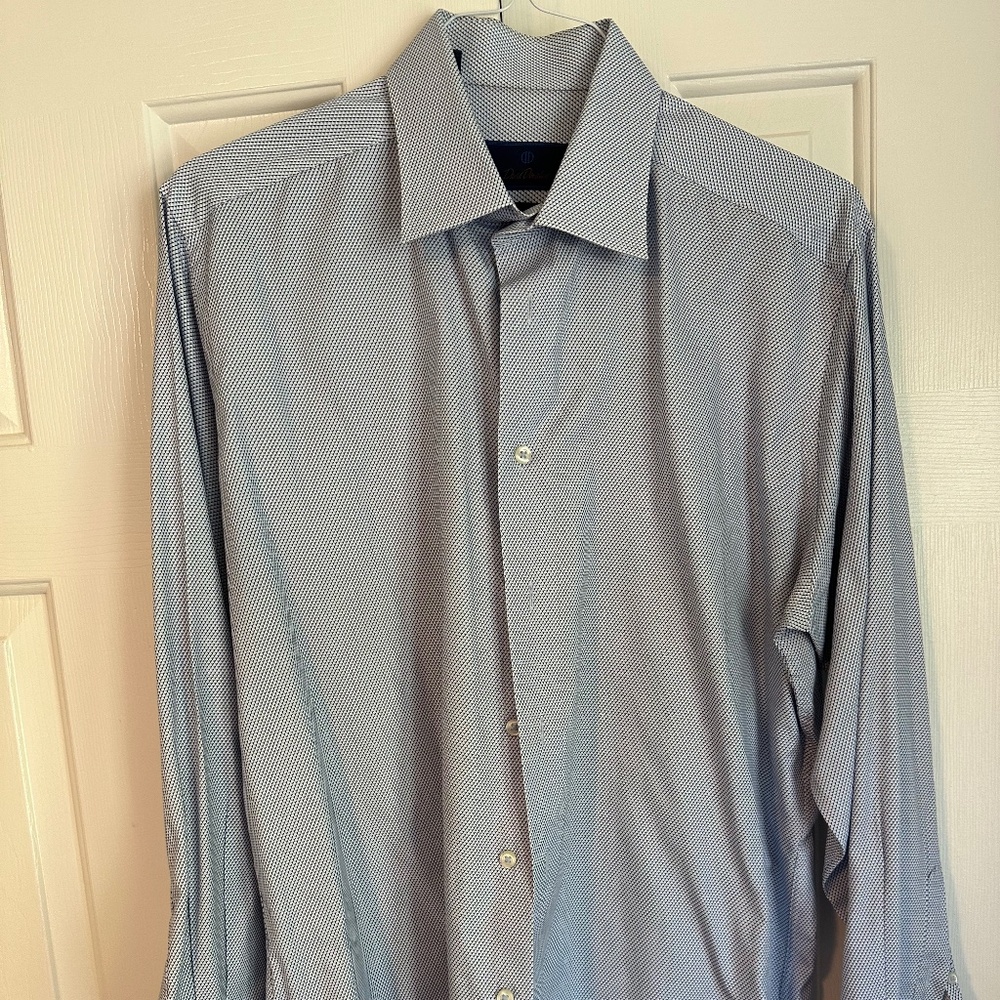 David Donahue Men’s Dress Shirt Trim Fit 17 34/35
